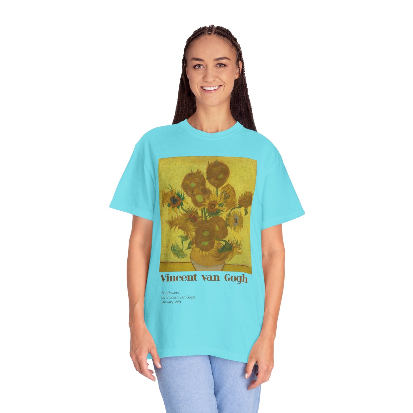 Unisex Garment-Dyed T-shirt Sunflowers by Vincent van Gogh