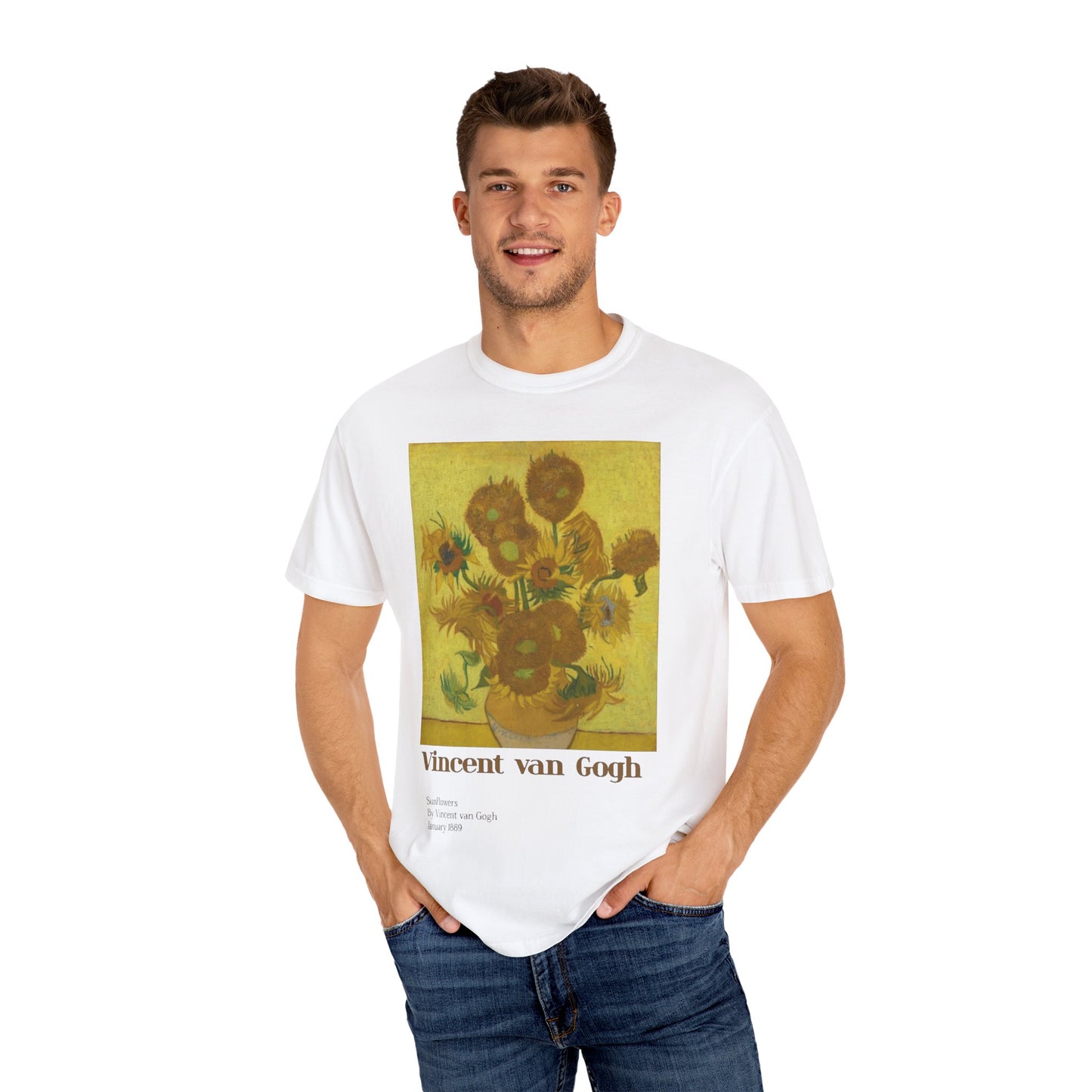 Unisex Garment-Dyed T-shirt Sunflowers by Vincent van Gogh