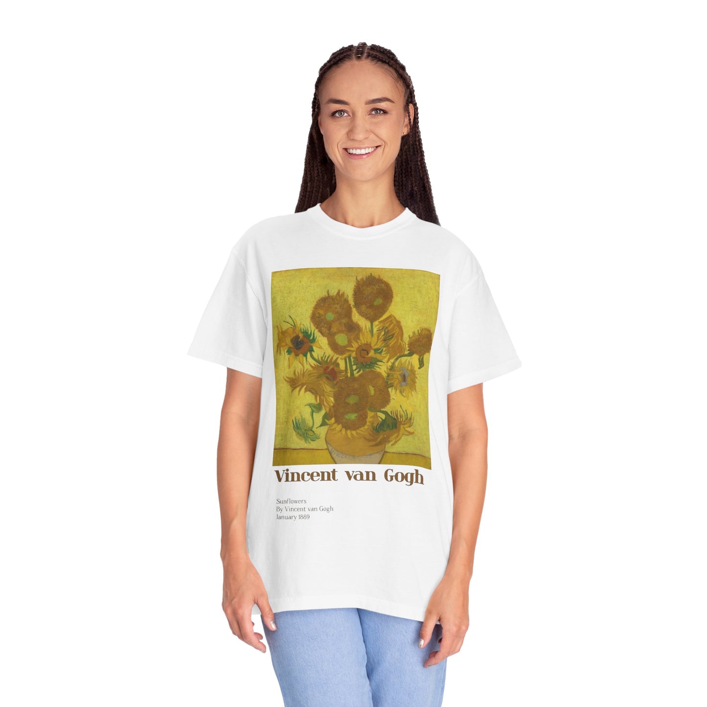 Unisex Garment-Dyed T-shirt Sunflowers by Vincent van Gogh