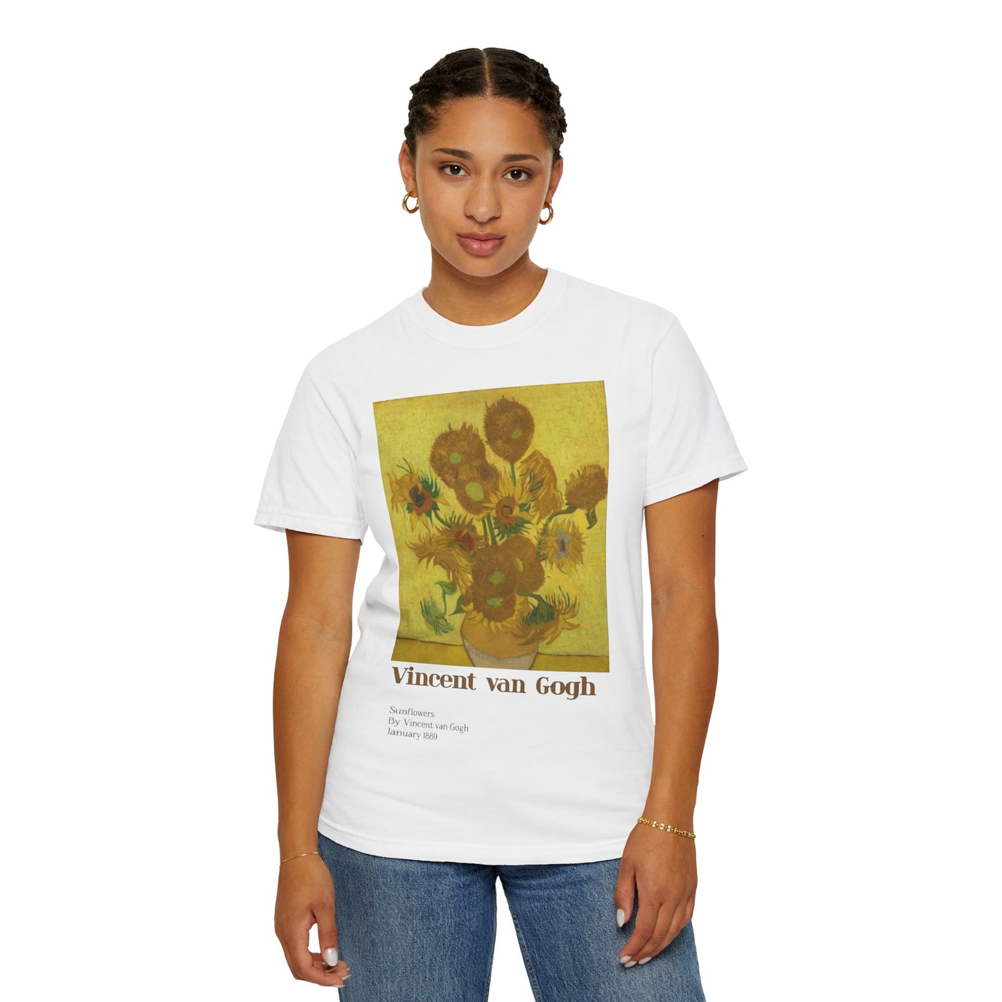 Unisex Garment-Dyed T-shirt Sunflowers by Vincent van Gogh