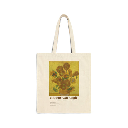 Sunflowers Cotton Canvas Tote Bag