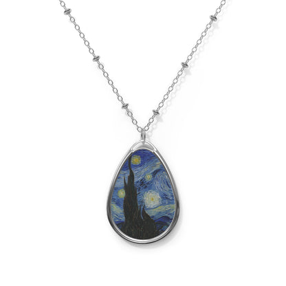 Starry Night Oval Necklace