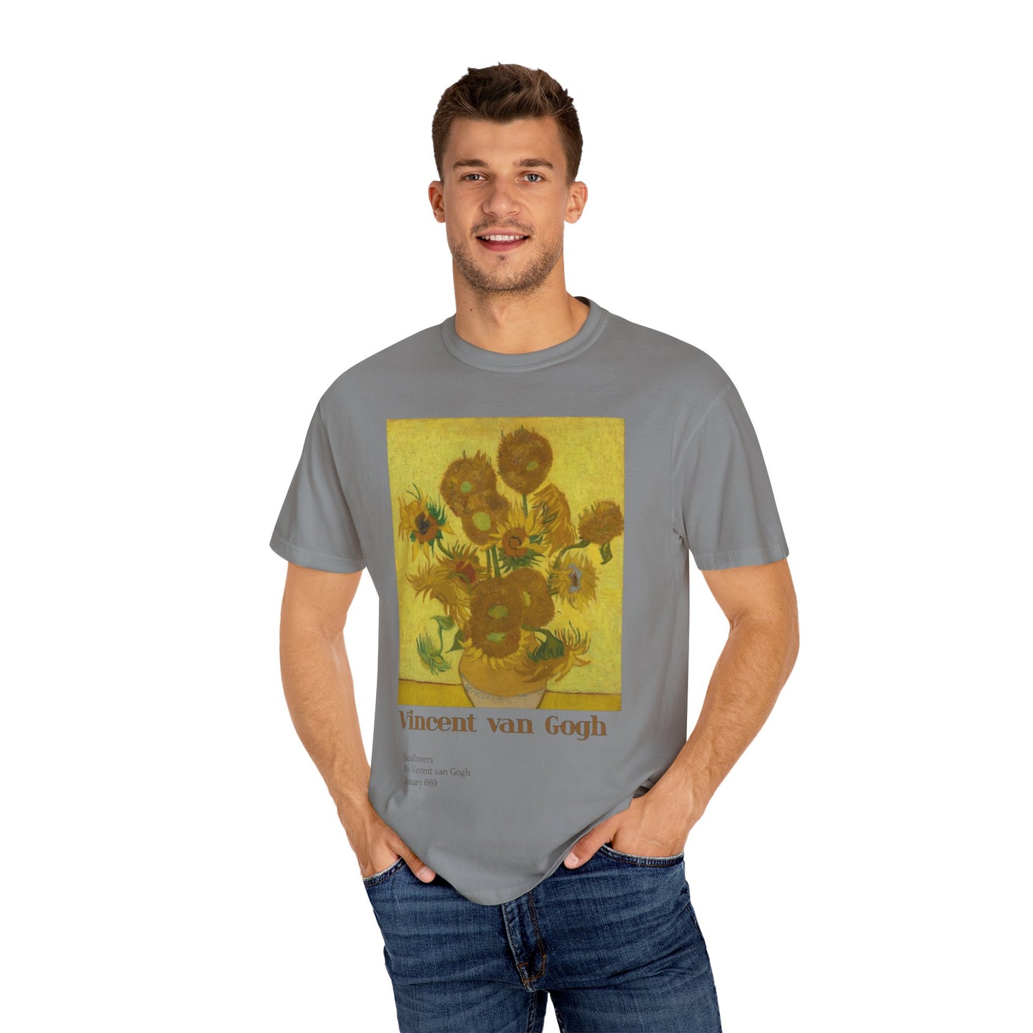 Unisex Garment-Dyed T-shirt Sunflowers by Vincent van Gogh