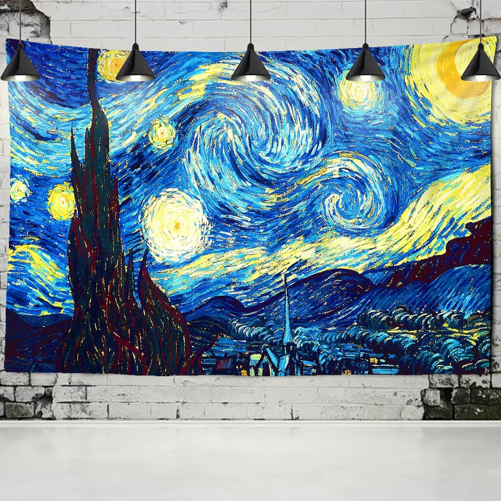 Starry Night Blanket Wall