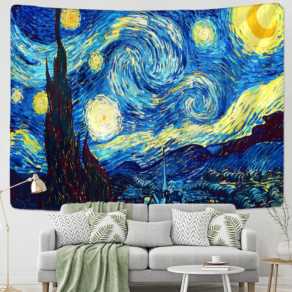 Starry Night Blanket Wall