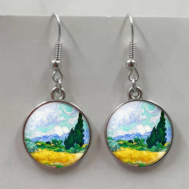 Van Gogh Painting Earrings