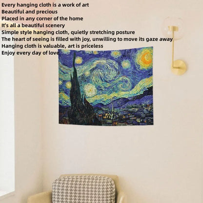 Starry night tapestry for wall