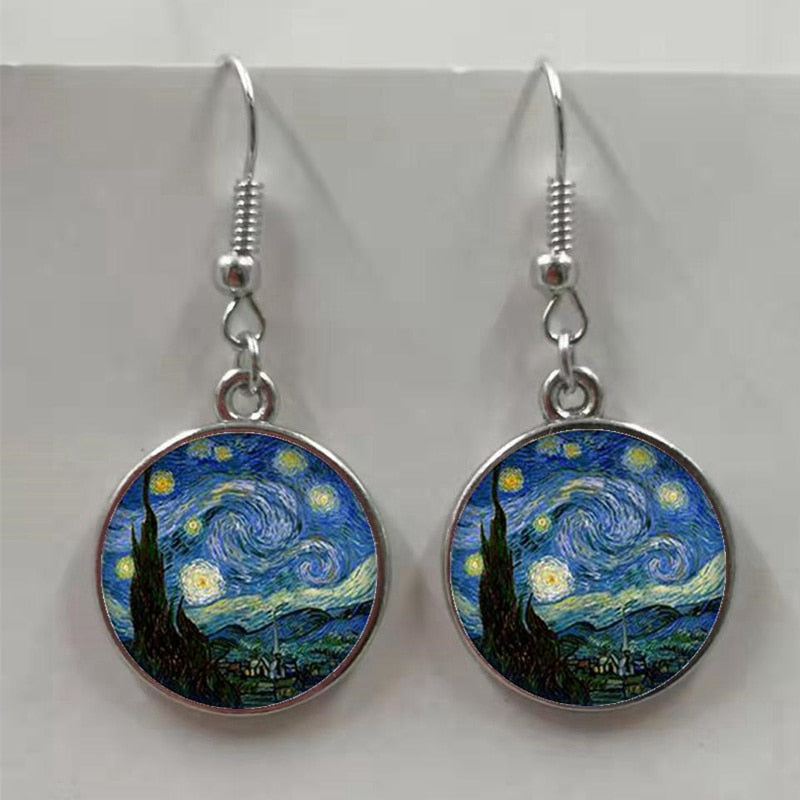 Van Gogh Painting Earrings