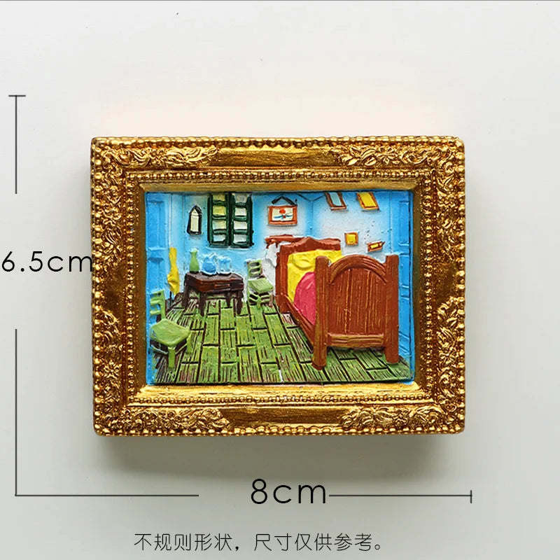 Van Gogh painting Picture frame 3d