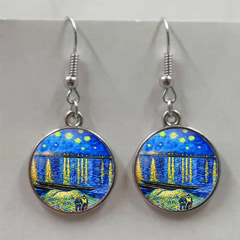 Van Gogh Painting Earrings