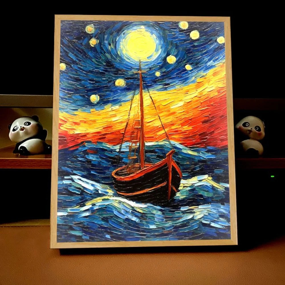 Van Gogh Art Anime LED Light