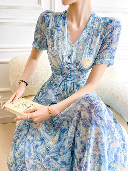 STARRY NIGHT VAN GOGH DRESS