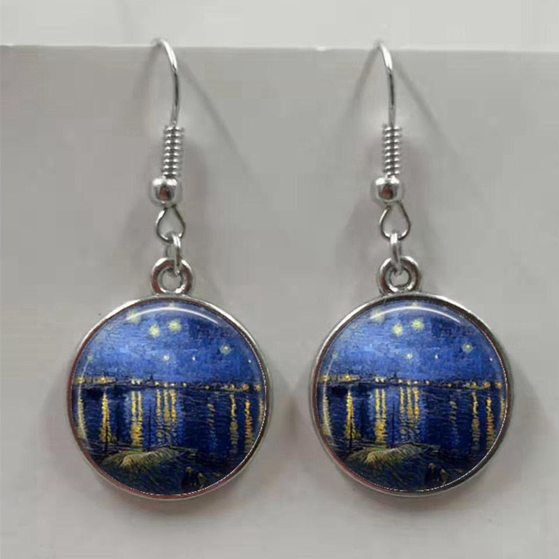 Van Gogh Painting Earrings