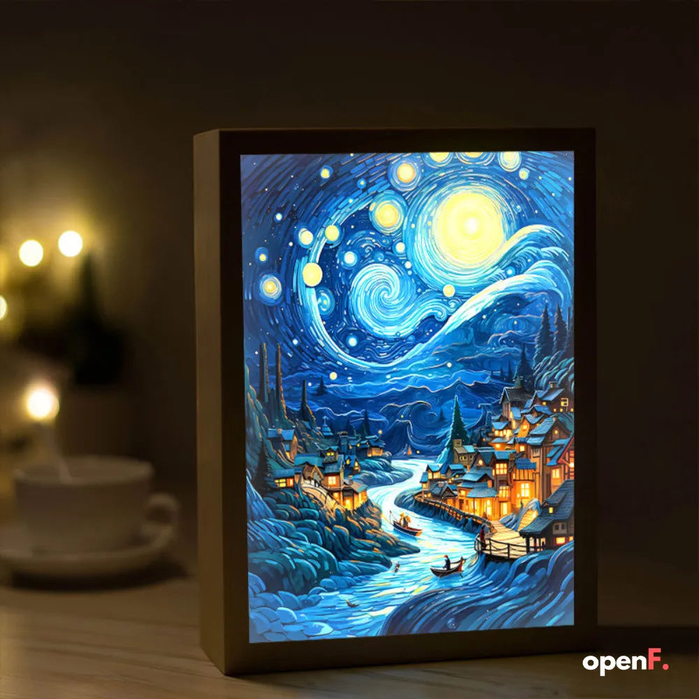 Van Gogh Art Anime LED Light