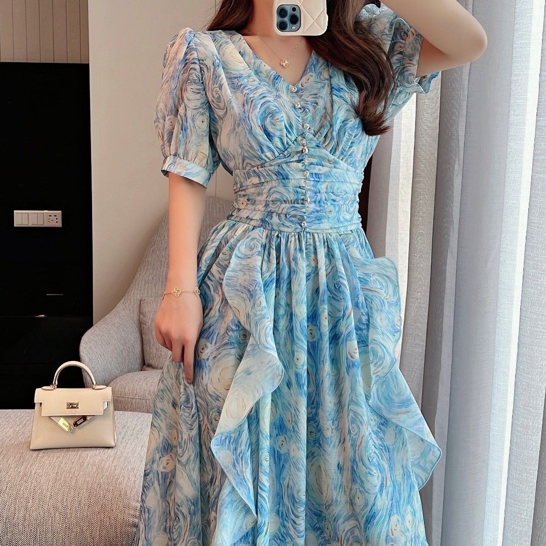 Vintage Starry Night Dress