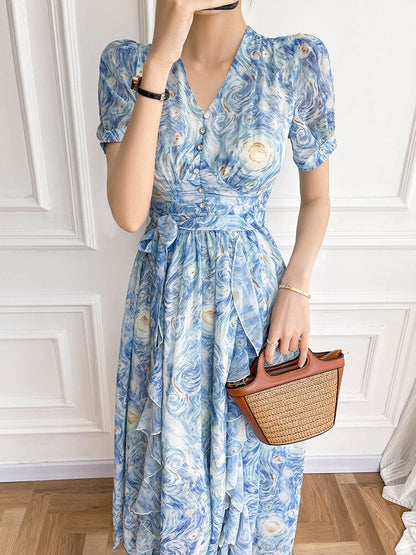 STARRY NIGHT VAN GOGH DRESS