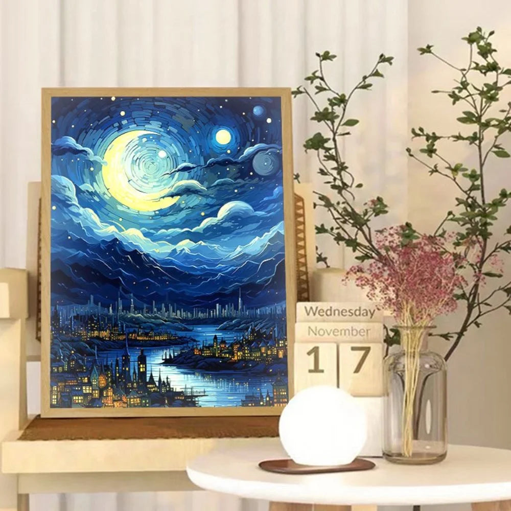 Van Gogh Art Anime LED Light