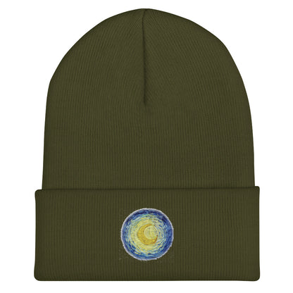 Starry night Cuffed Beanie