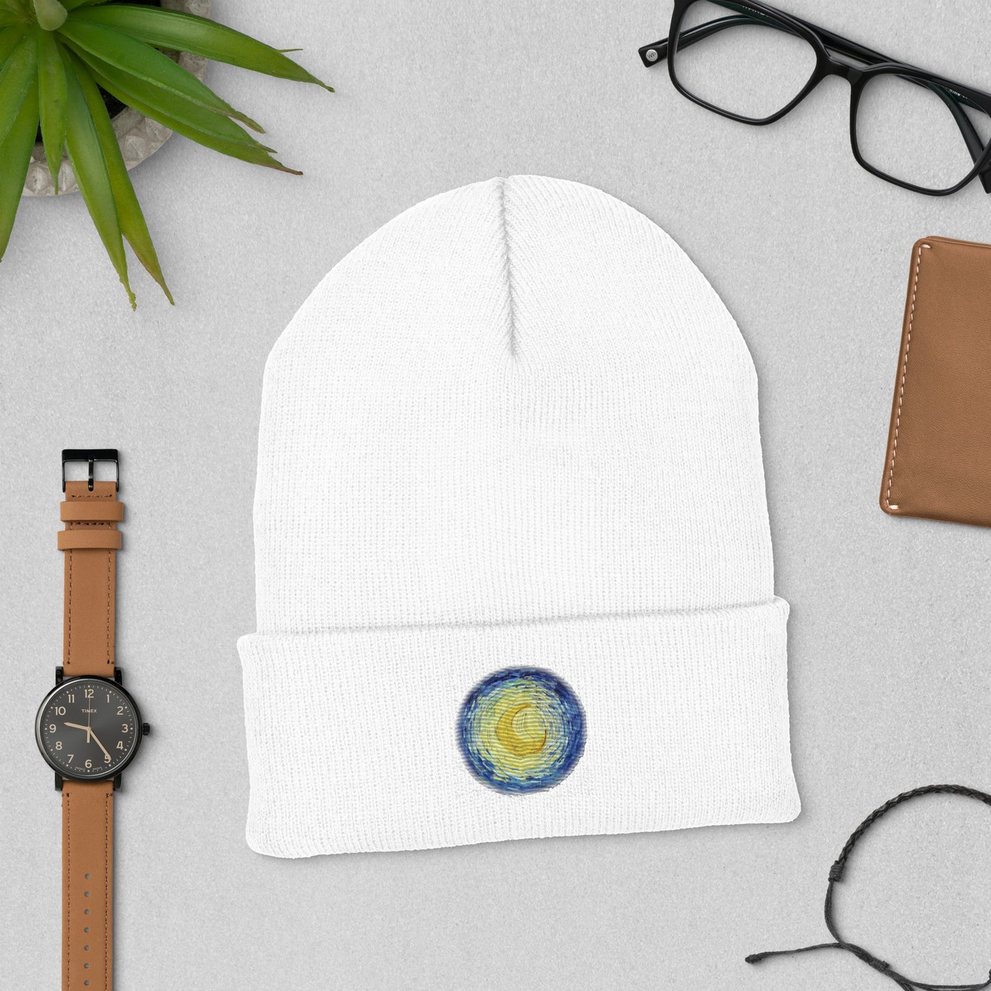 Starry night Cuffed Beanie