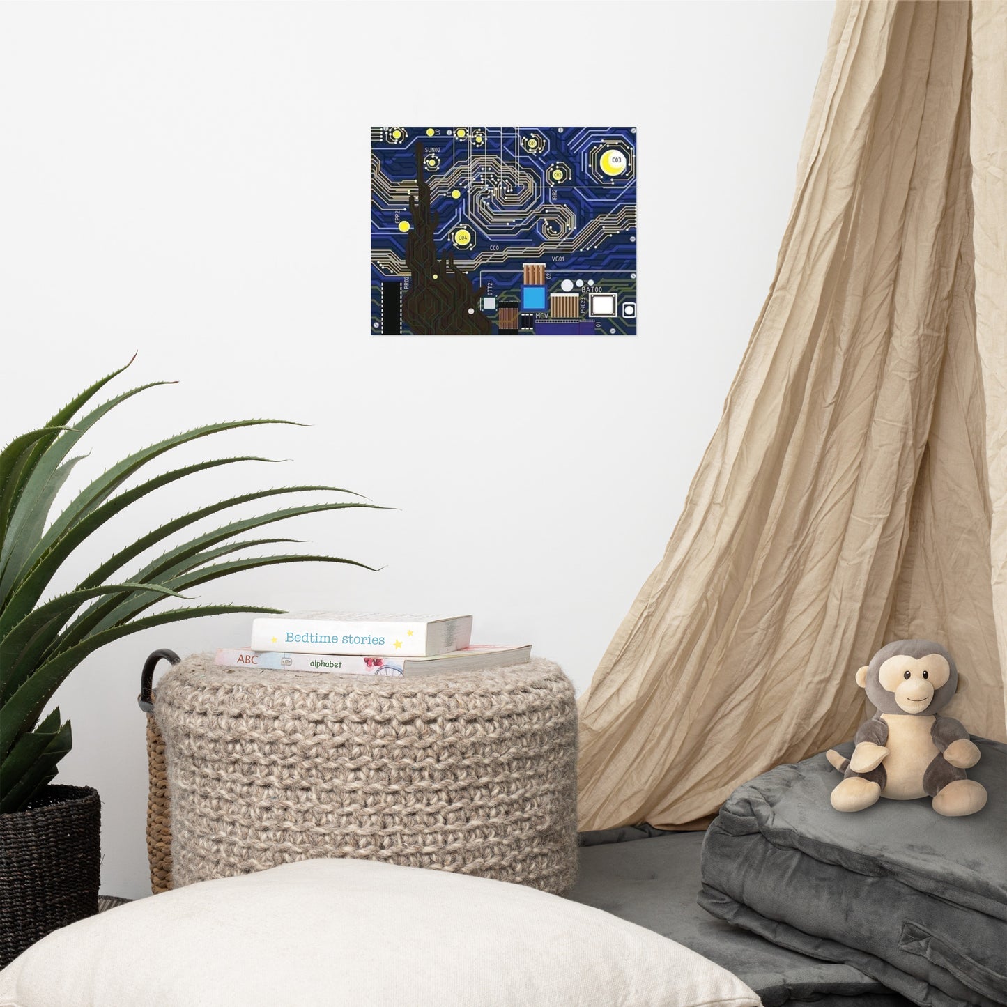 Starry Night, electronic version Poster