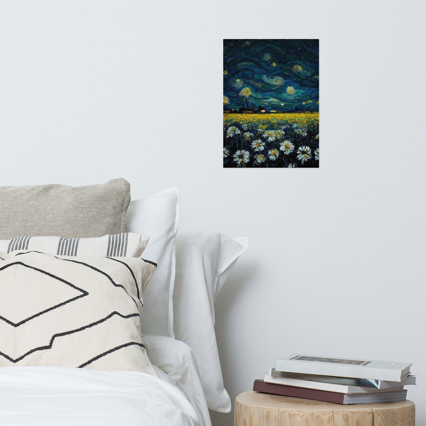 Daisy starry night Poster