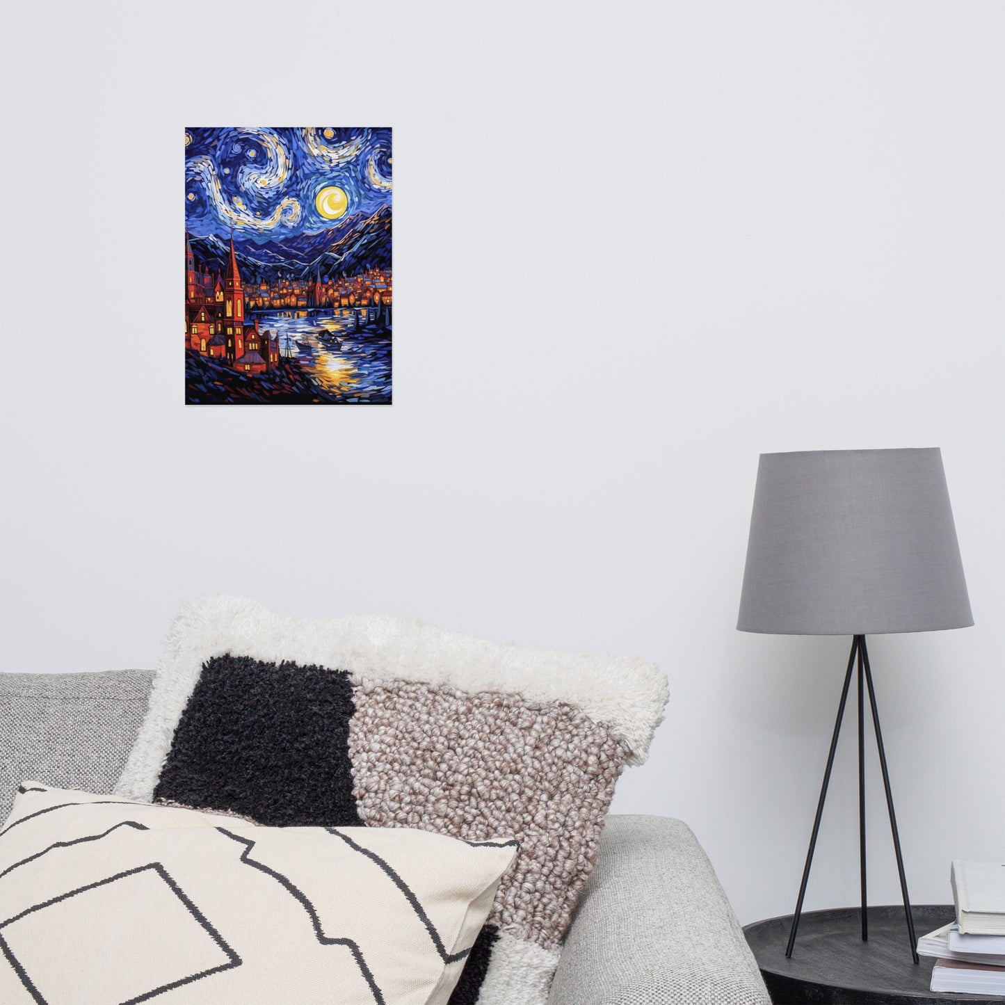 starry night inspired by van gogh Poster