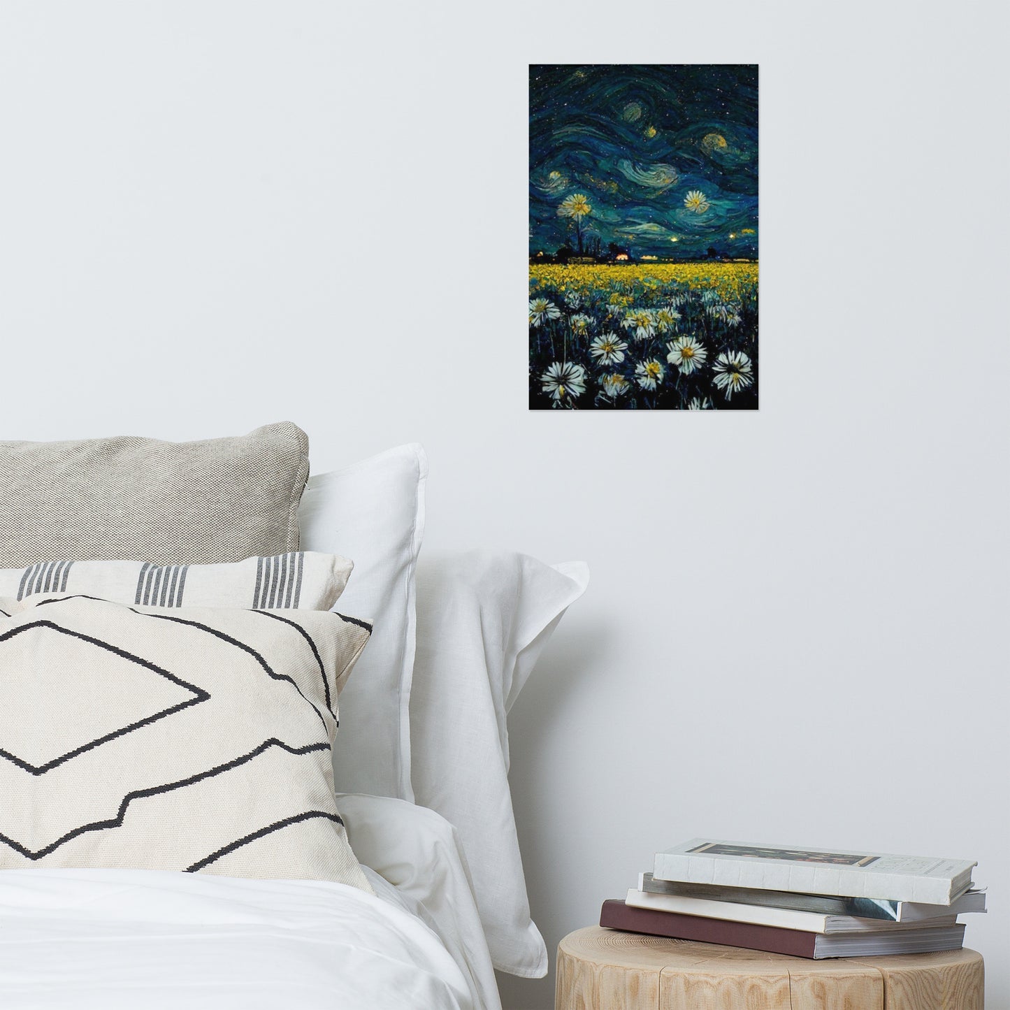 Daisy starry night Poster