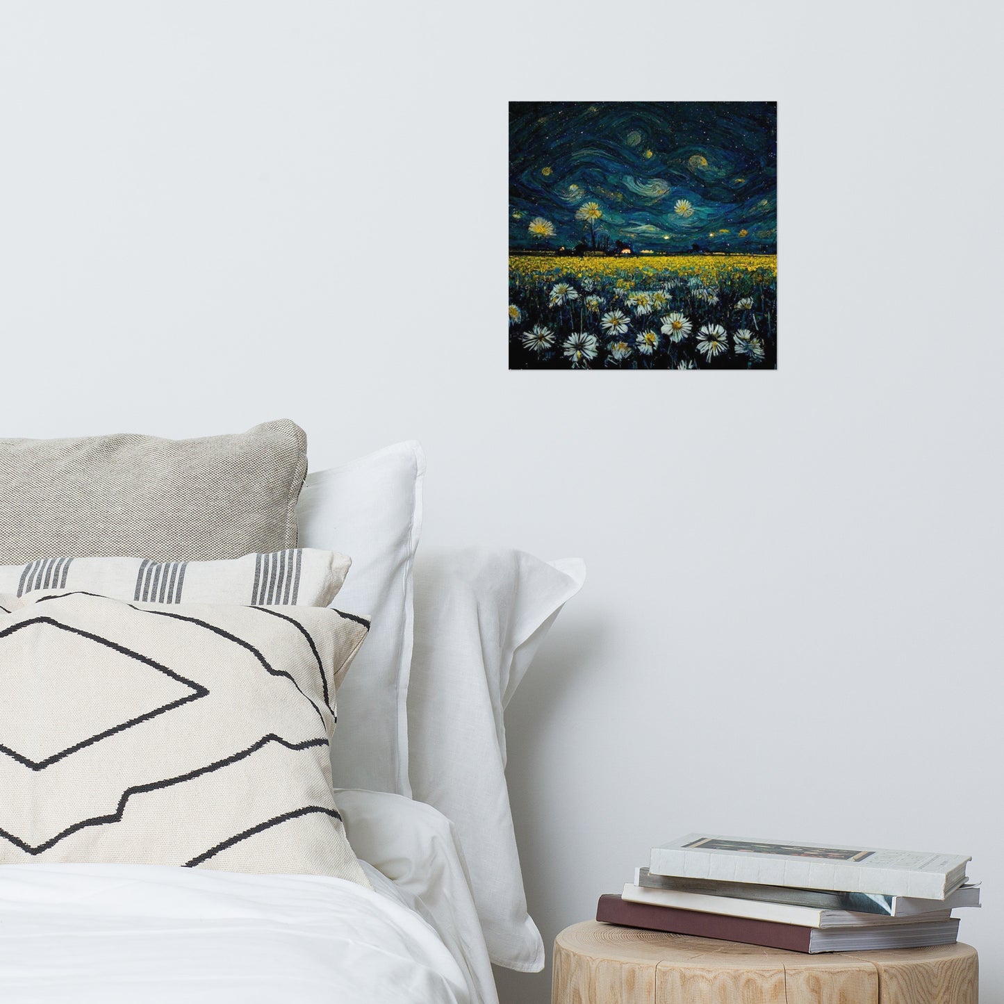 Daisy starry night Poster