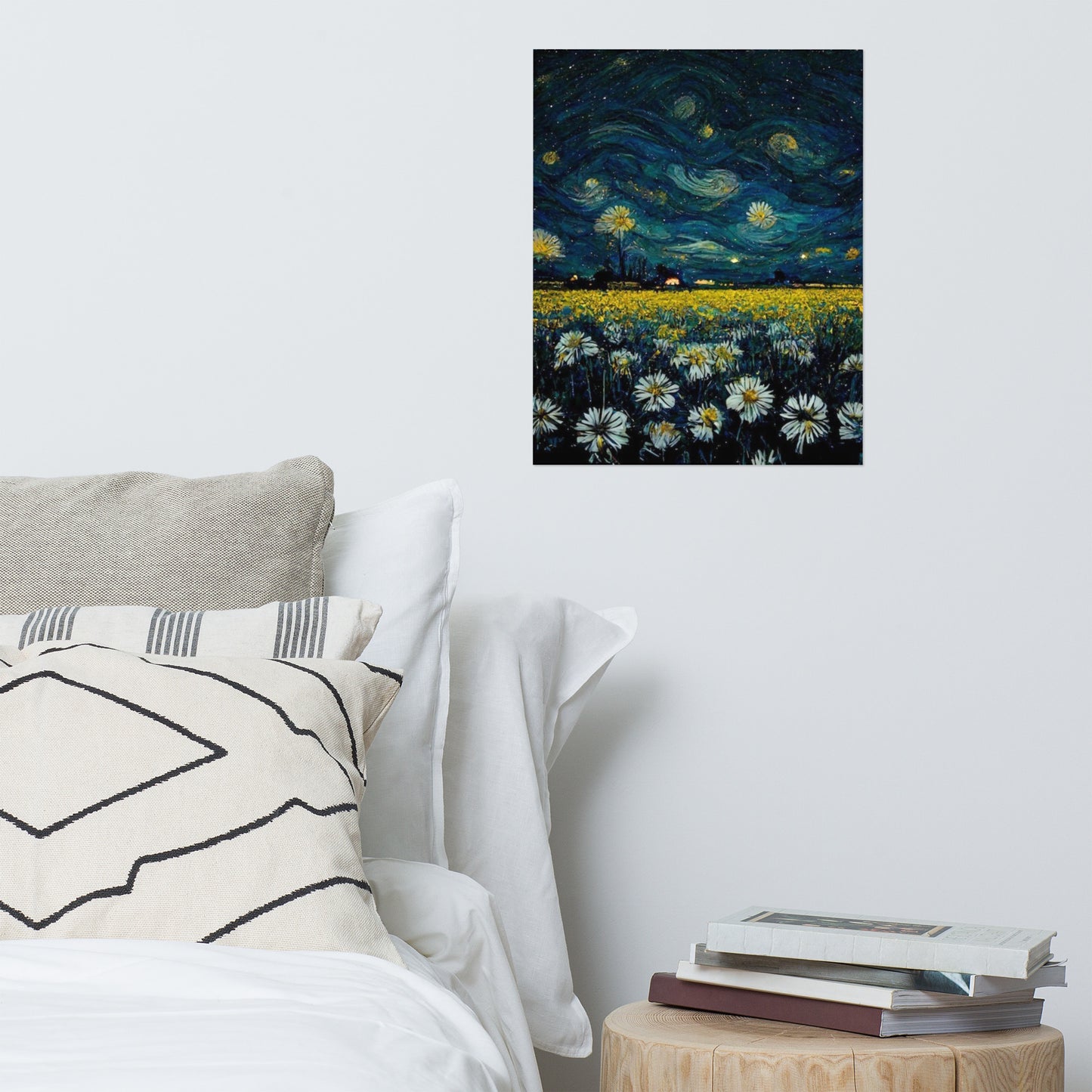 Daisy starry night Poster