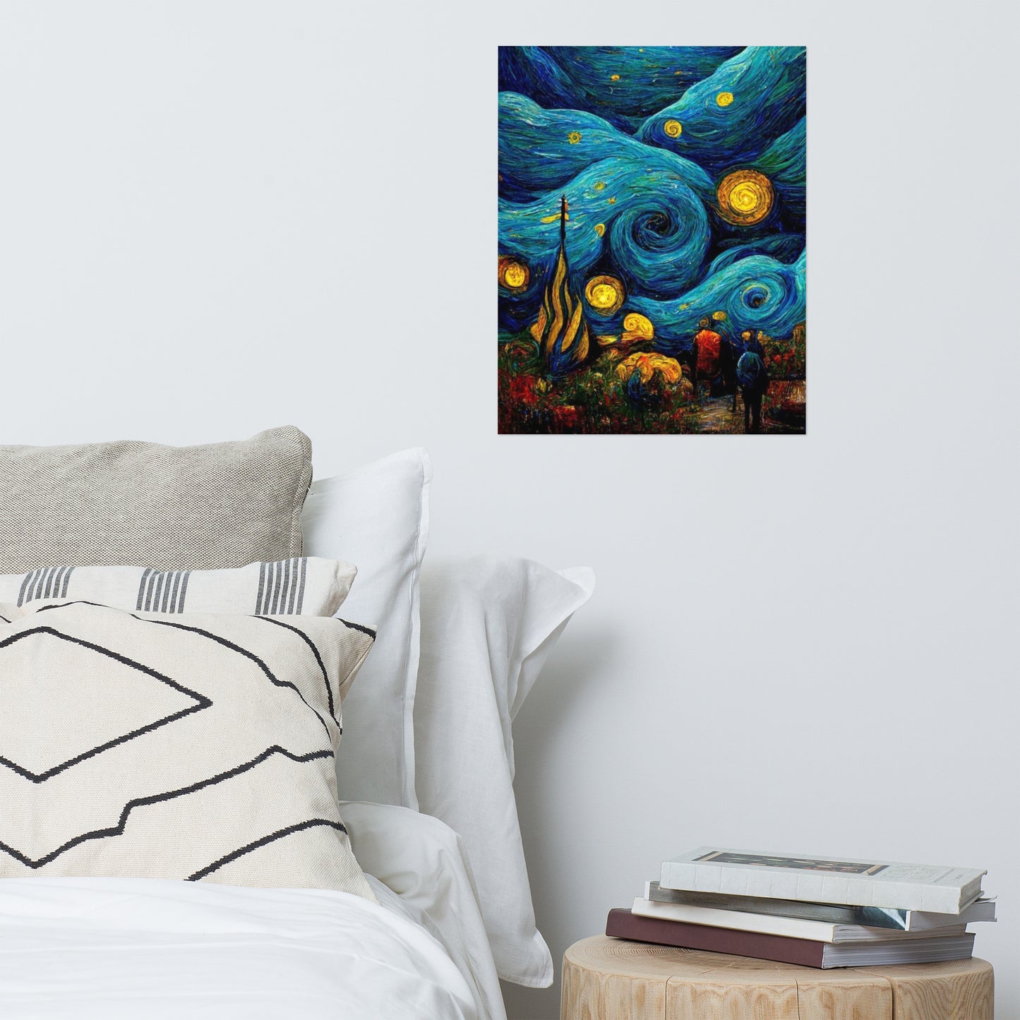 Starry night simulation Poster