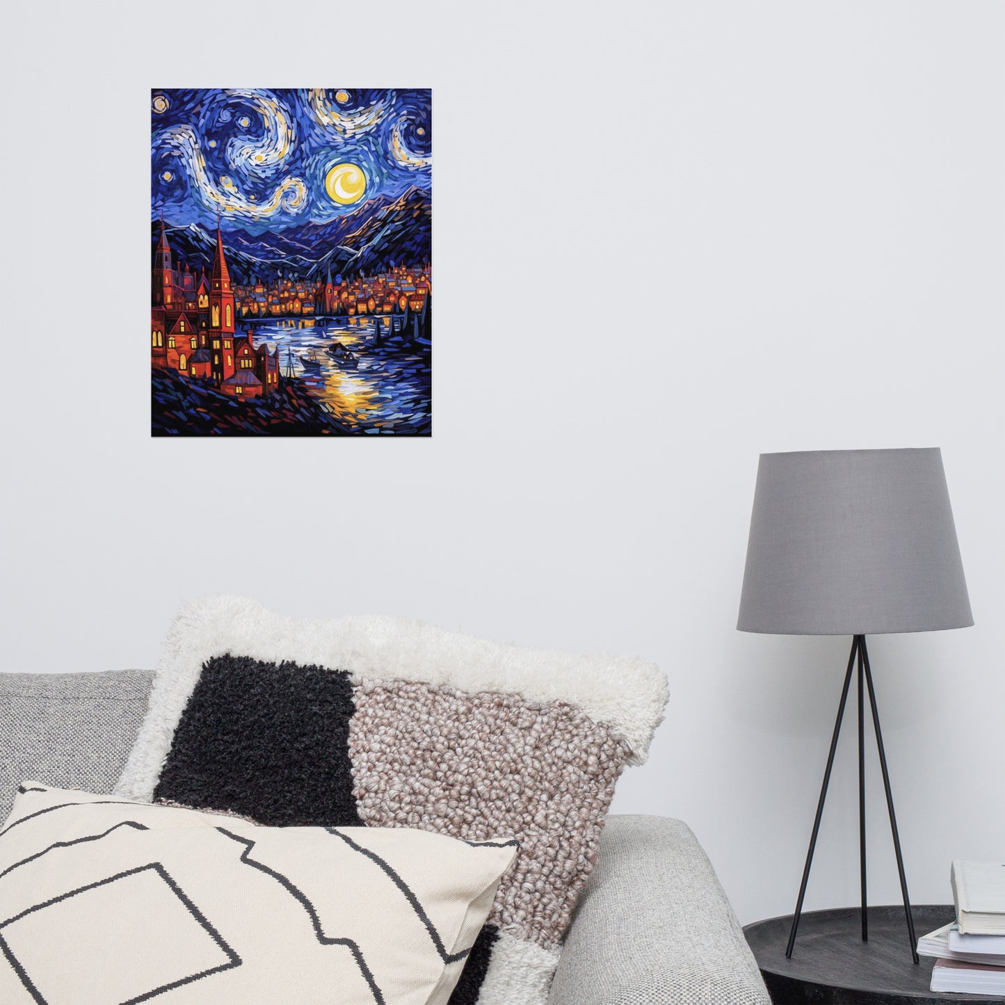 starry night inspired by van gogh Poster