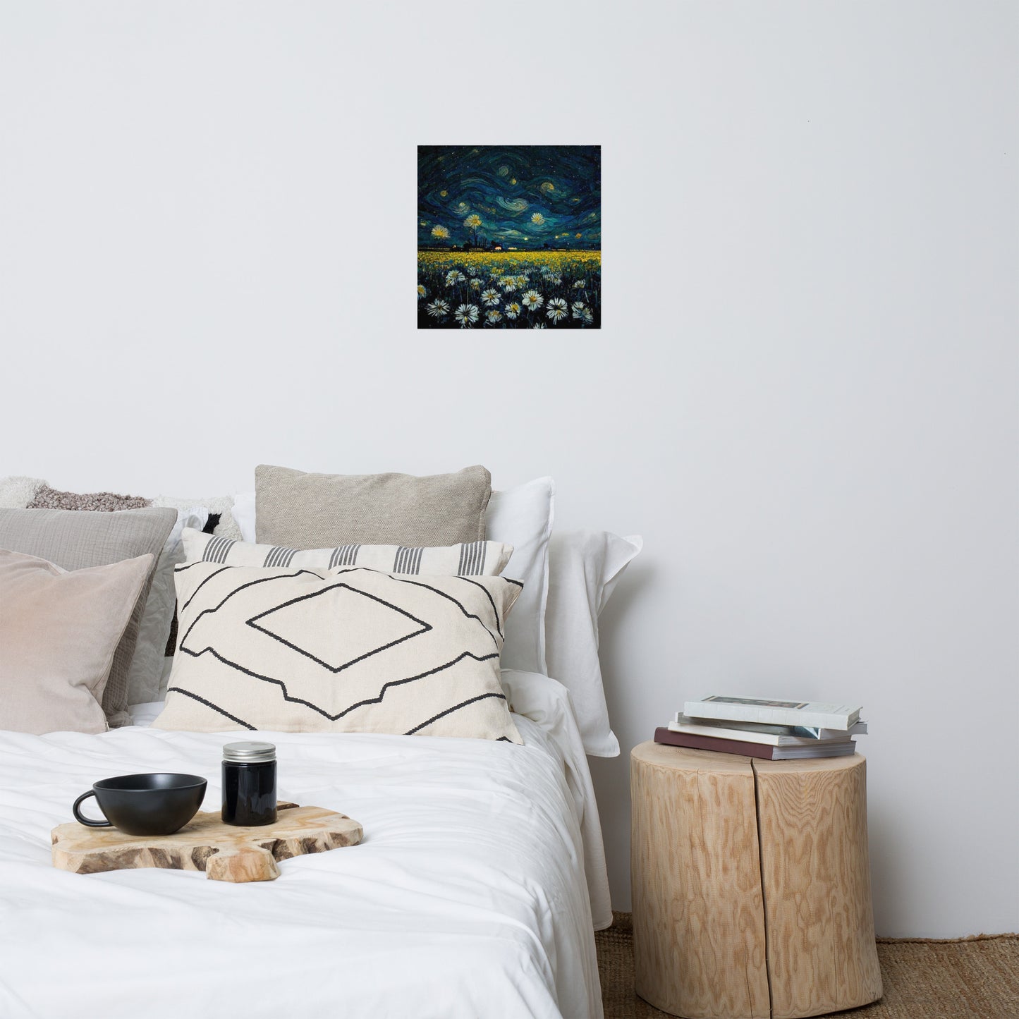 Daisy starry night Poster