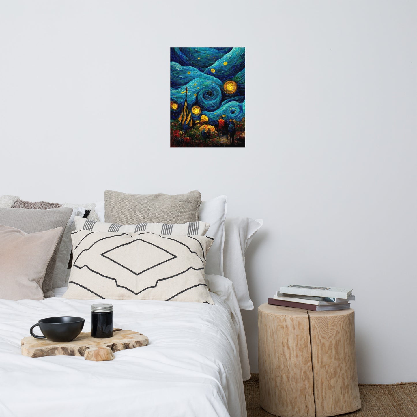 Starry night simulation Poster