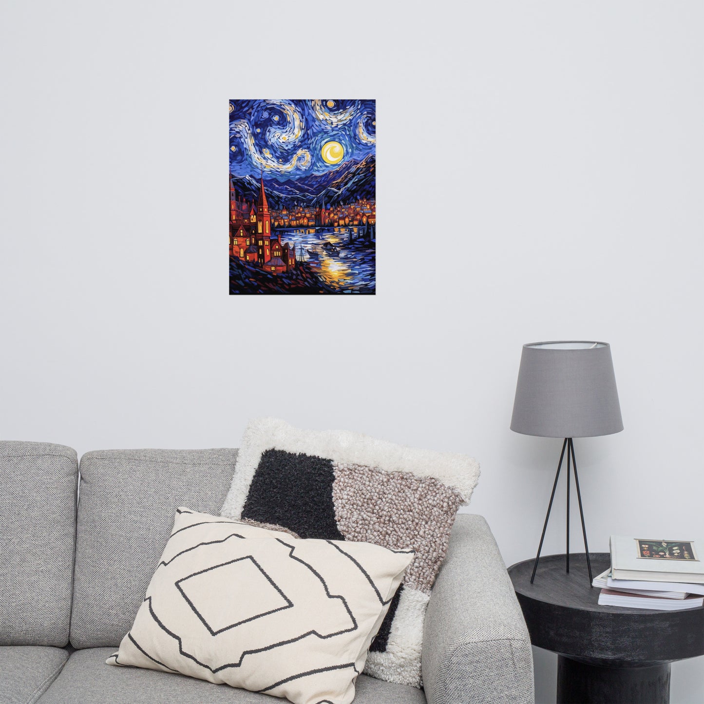 starry night inspired by van gogh Poster