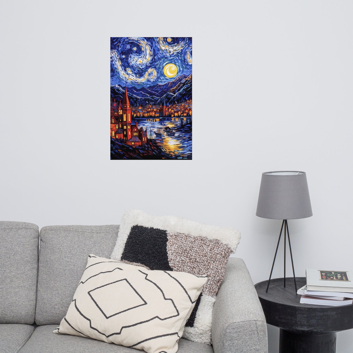 starry night inspired by van gogh Poster