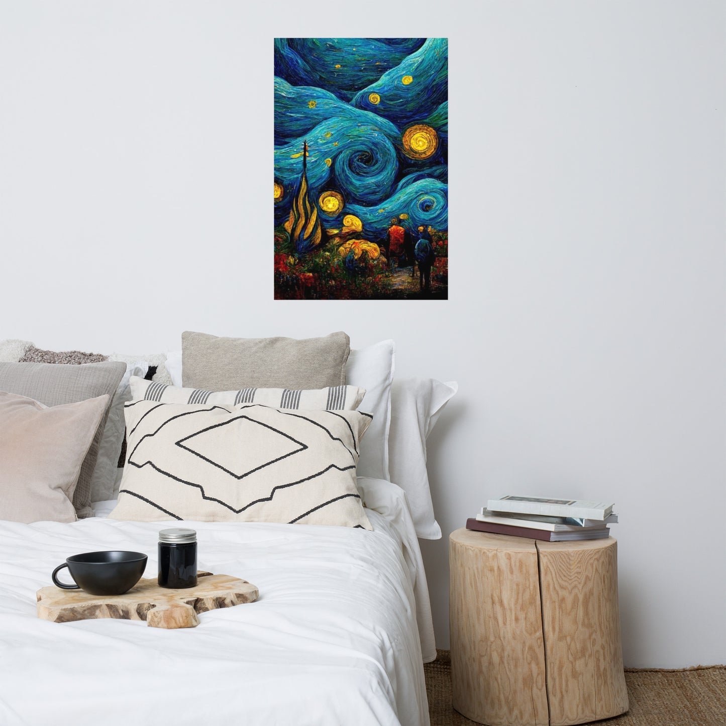 Starry night simulation Poster