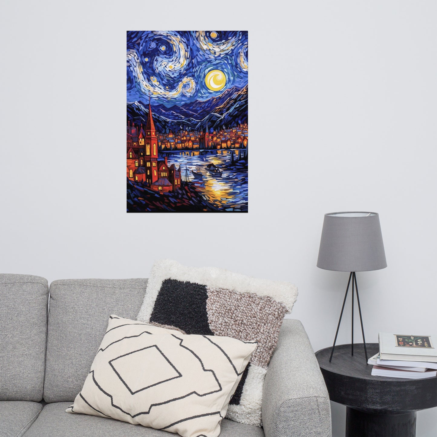 starry night inspired by van gogh Poster