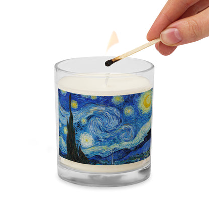 starry night Glass jar soy wax candle