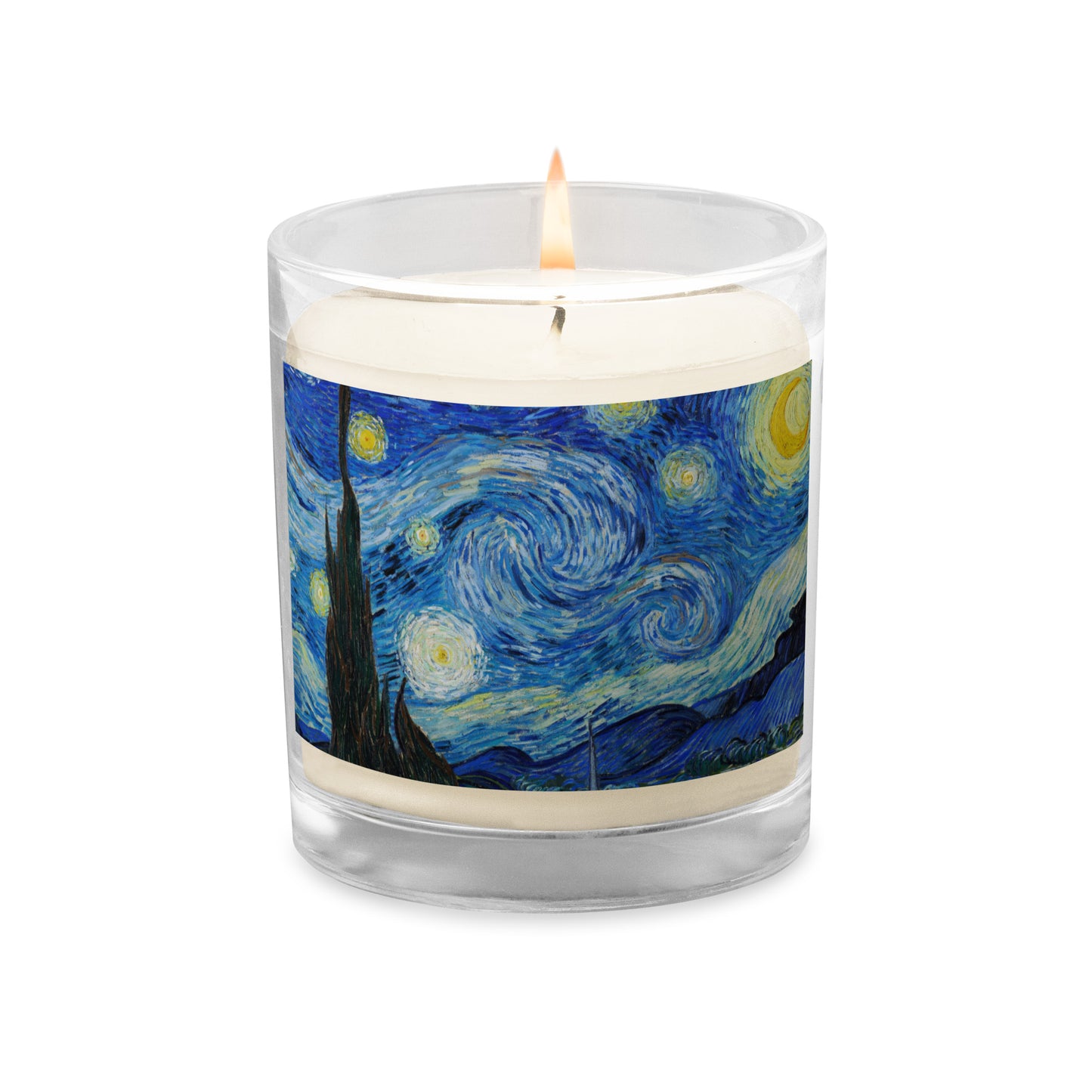 starry night Glass jar soy wax candle