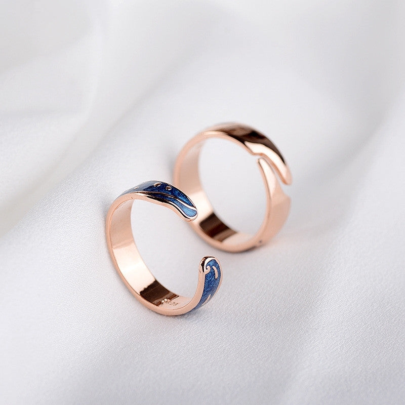 Starry Night Couple Ring