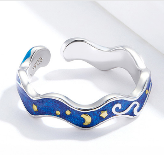 Starry night Silver Ring S925