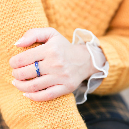 Silver Starry night Ring