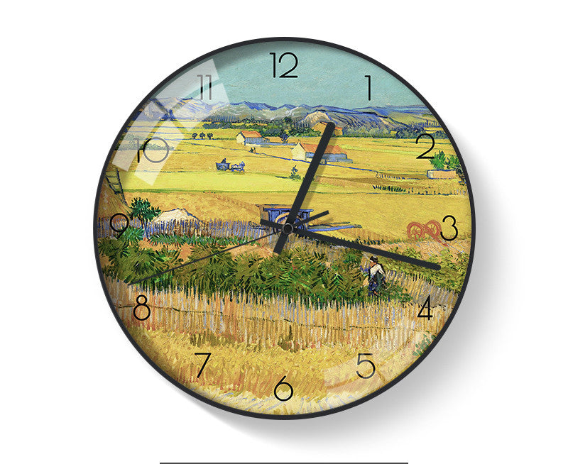 Van Gogh's Famous Paintings Clock