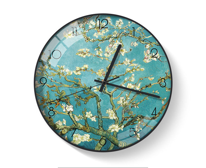 Van Gogh's Famous Paintings Clock