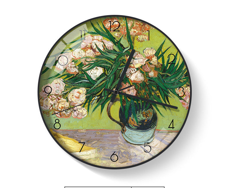 Van Gogh's Famous Paintings Clock