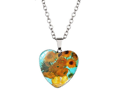 Van gogh herat Necklace