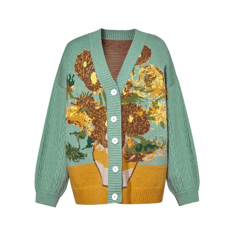 Van Gogh Sunflower Vintage Sleeve