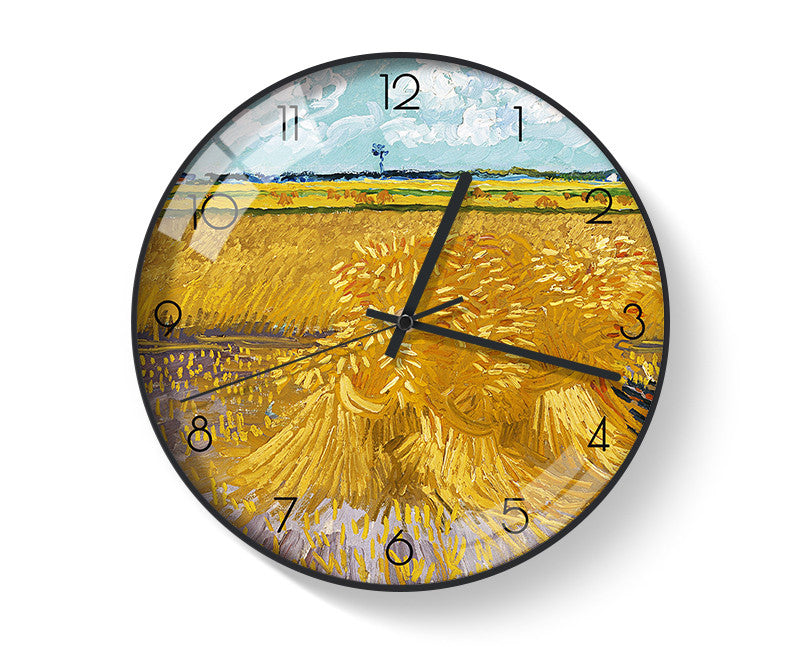 Van Gogh's Famous Paintings Clock