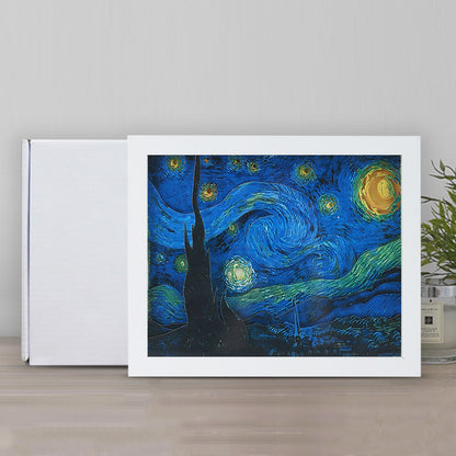 Bright Starry Night Paper Carving Lamp