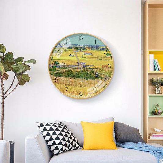 Van Gogh's Famous Paintings Clock